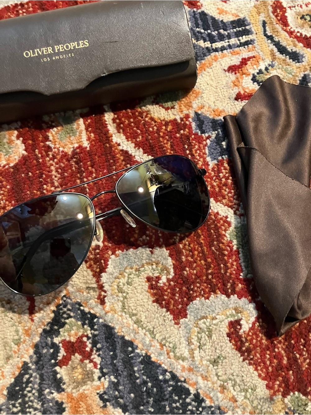 Oliver Peoples Kannon Sunglasses Black Unisex - Picture 2 of 6